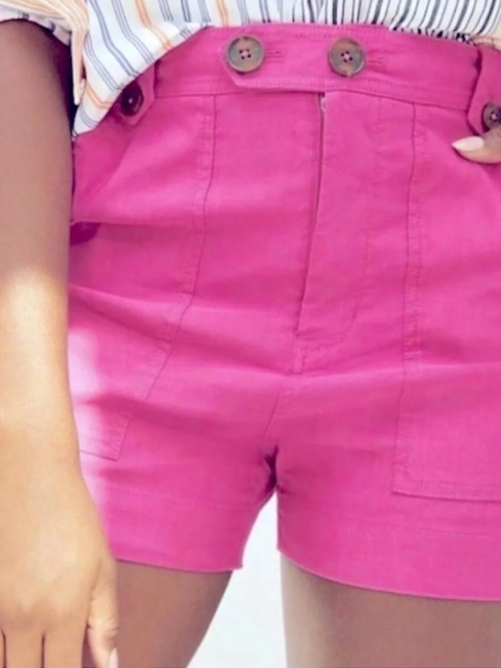 Anthropologie Maeve Elena High-Rise Yellow Shorts Sz 0